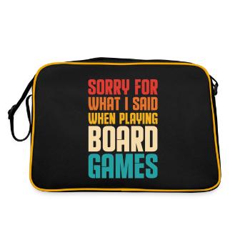 Board Game Board Games Game Night Games Gift - Retro Bag - black/gold - Back