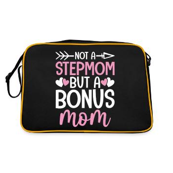 Pas une belle-mère Drôle Mère Bonus Maman Deuxième Maman - Sac Retro - noir/or - Dos