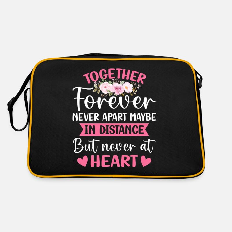 Together Forever Never Apart Funny Couple Retro Bag