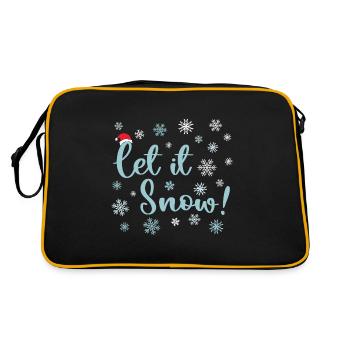 Let It Snow - Retro Bag - black/gold - Back
