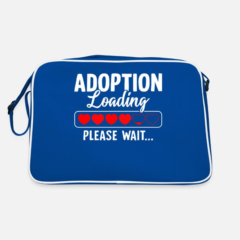 Adoption Loading Bitte warten Lustige Adoption Retro Tasche