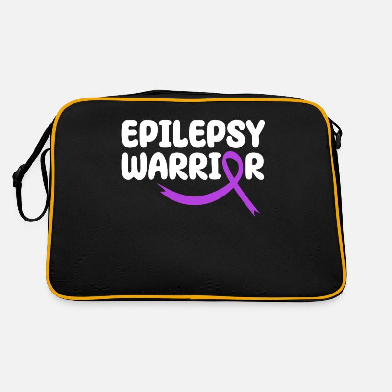 Guerrier de l’épilepsie Ruban violet Système nerveux Sac Retro