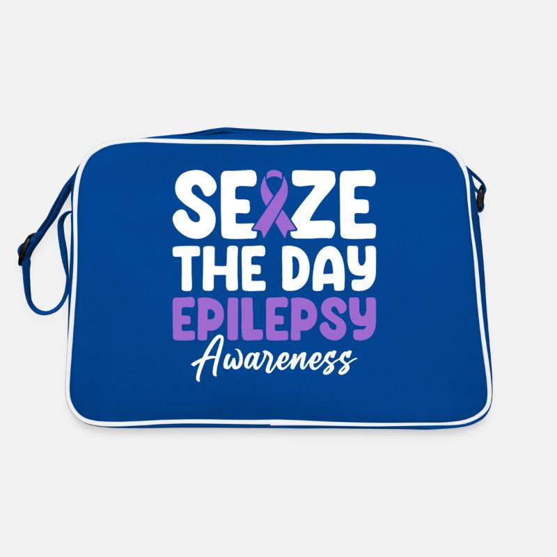 Seize The Day Ruban Violet Système Nerveux Sac Retro