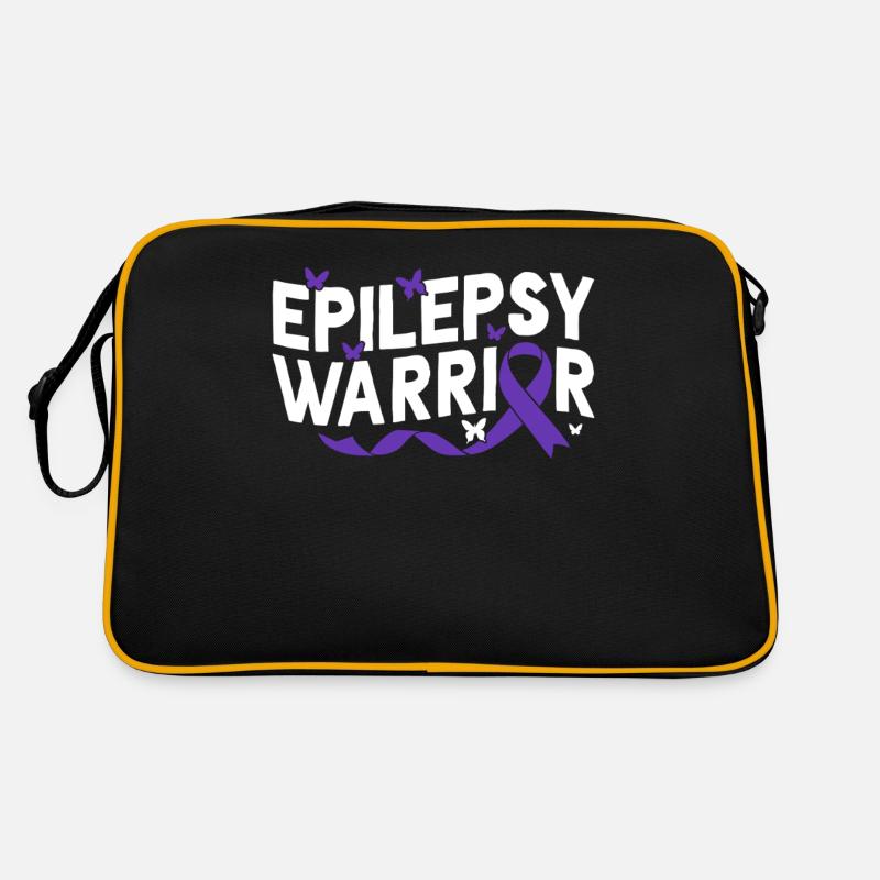 Épilepsie Guerrier Système Nerveux Ruban Violet Sac Retro