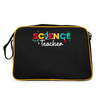 Professeur de sciences Appréciation Scientifique Drôle - Sac Retro - noir/or - Dos