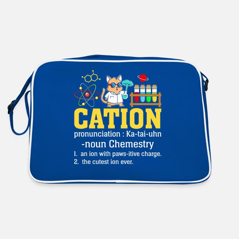 cation Drôle Définition Science Chimie Chat Sac Retro