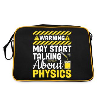 Peut commencer à parler de la science physique drôle - Sac Retro - noir/or - Dos