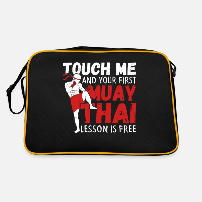 Touch Me Et Votre Première Leçon Est Gratuite Funny Muay Sac Retro