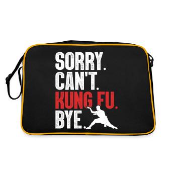Drôle Kung Fu Self Défense Shaolin Wing Chun Kung - Sac Retro - noir/or - Dos