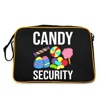 Candy Security Funny Candy Confectionery Sweet - Retro Bag - black/gold - Back