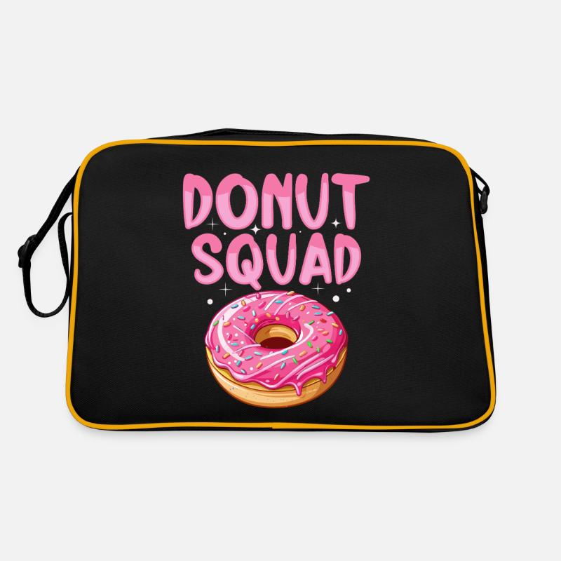 Donut Squad Donut Süße Snacks Dessert Lustig Retro Tasche