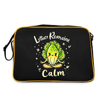Laitue romaine calme – Salade amusante - Sac Retro - noir/or - Dos