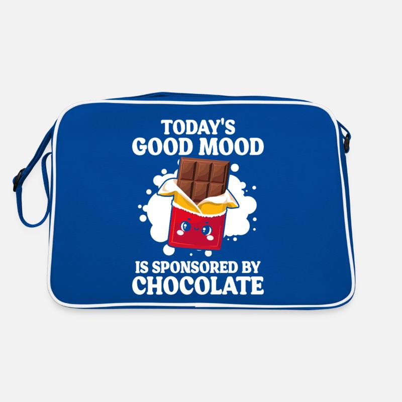 Die heutige gute Laune wird von Funny Chocolate gesponsert Retro Tasche