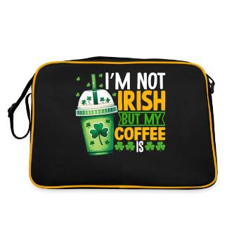 I'm not Irish but my Coffee is - Retro Bag - black/gold - Back