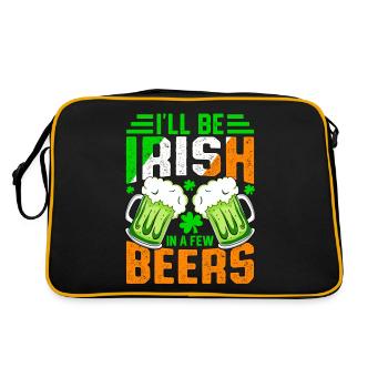 I'll be Irish in a few beers - Retro Bag - black/gold - Back
