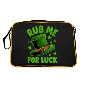 Rub me for luck - Retro Bag - black/gold - Back