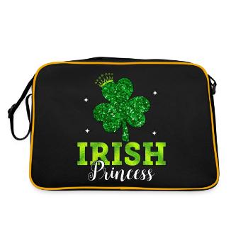 Irische Prinzessin - Retro Tasche - Schwarz/Gold - Hinten