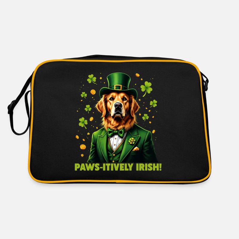 Pfoten-itiv irisch Retro Tasche