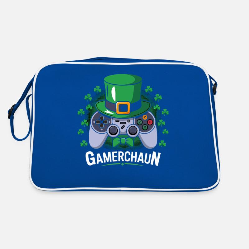 Gamerchaun Shamrock Saint-Patrick Leprechaun Sac Retro