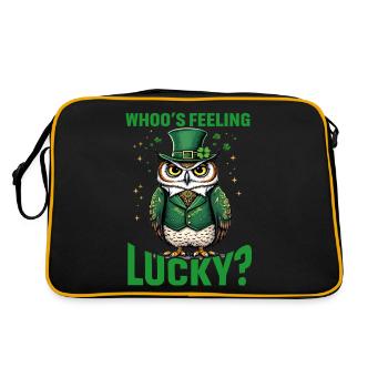 Qui se sent chanceux ? - Sac Retro - noir/or - Dos