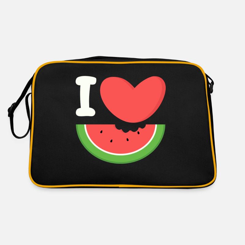 Melon pastèque Fruit d’été Cadeau végétalien Sac Retro