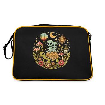 Étranger - Sac Retro - noir/or - Dos