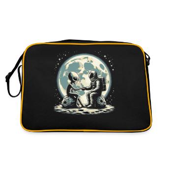 OVNI extraterrestre Galaxie extraterrestre Geschnek - Sac Retro - noir/or - Dos