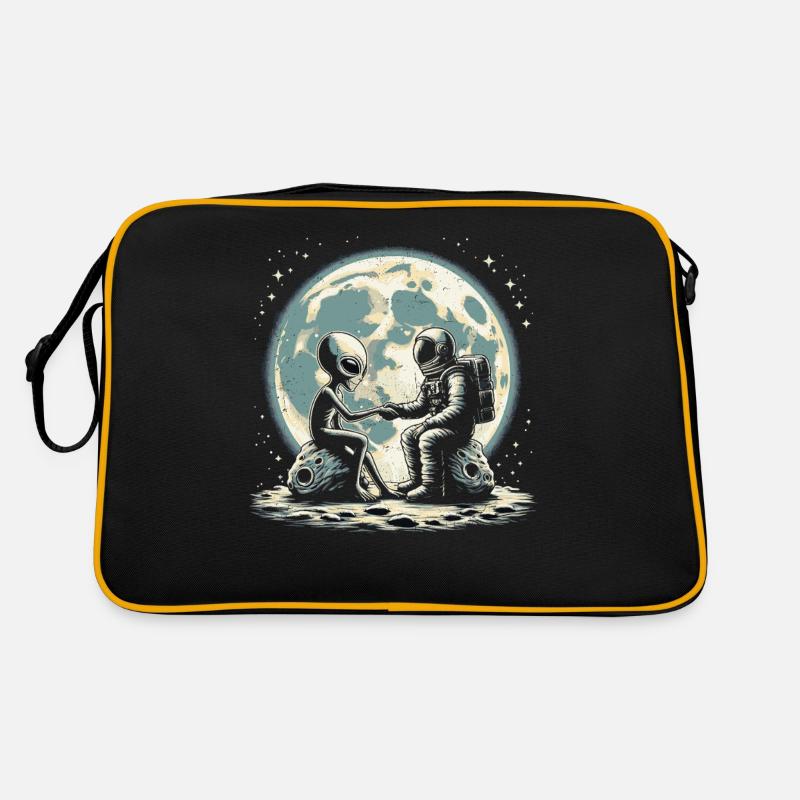 Alien - Retro Tasche - Schwarz/Gold