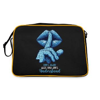 Journée de sensibilisation à l’autisme Cadeau autiste - Sac Retro - noir/or - Dos