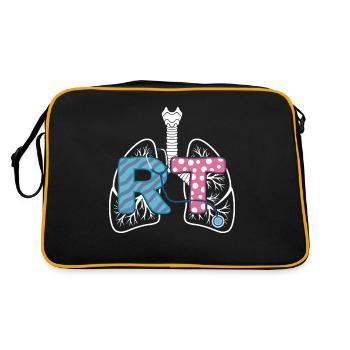 Inhalothérapeute Pneumothérapie Poumon - Sac Retro - noir/or - Dos