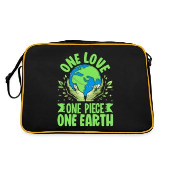 One Love One Earth - Retro Bag - black/gold - Back