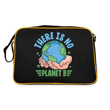 Il n’y a pas de planète B - Sac Retro - noir/or - Dos