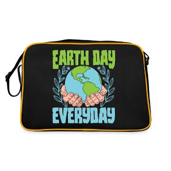 Jour de la Terre tous les jours - Sac Retro - noir/or - Dos