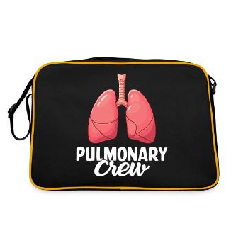 Lungenbesatzung Lustige Atemwegs-Peds RT - Retro Tasche - Schwarz/Gold - Hinten