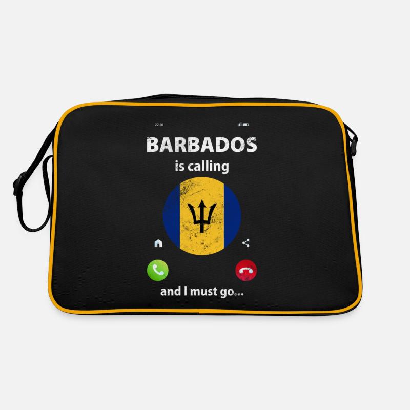 Barbados - Retro Tasche - Schwarz/Gold