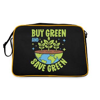Buy Green and save Green - Retro Bag - black/gold - Back