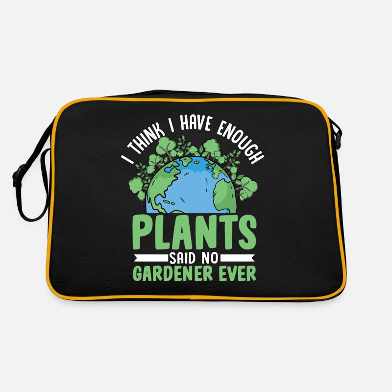 Ich glaube, ich habe genug Pflanzen, sagte noch nie ein Gärtner Retro Tasche