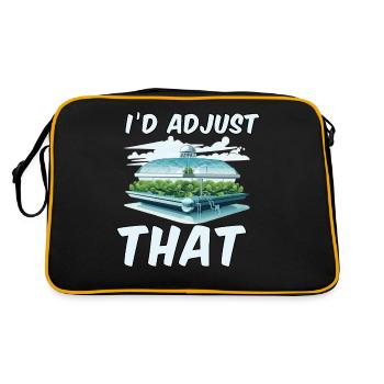 Das würde ich anpassen - Retro Tasche - Schwarz/Gold - Hinten