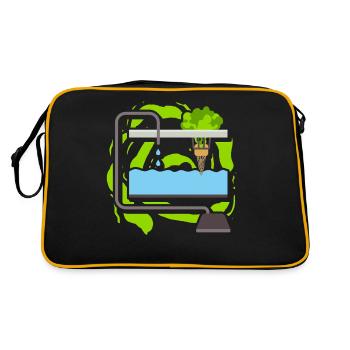 Hydroponics - Retro Bag - black/gold - Back