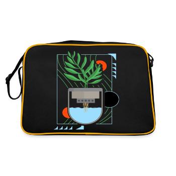 Hydroponics - Retro Bag - black/gold - Back