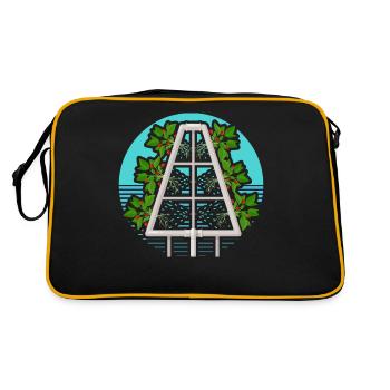 Hydroponics - Retro Bag - black/gold - Back