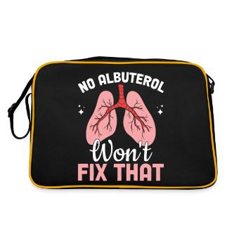 Non, l’albutérol ne résoudra pas cette respiration pulmonaire - Sac Retro - noir/or - Dos