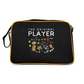 Brettspiel - Retro Tasche - Schwarz/Gold - Hinten