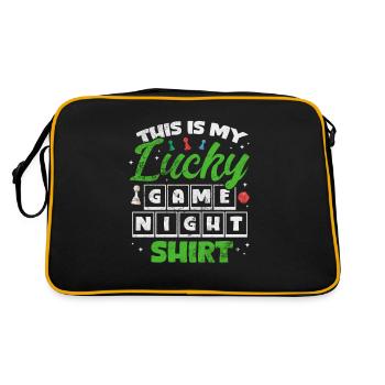 Brettspiel - Retro Tasche - Schwarz/Gold - Hinten