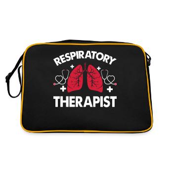 Inhalothérapeute Soutien en santé pulmonaire - Sac Retro - noir/or - Dos