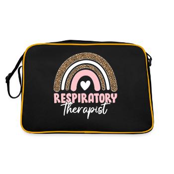 Inhalothérapeute Boho Rainbow Healthcare - Sac Retro - noir/or - Dos