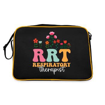 Inhalothérapeute Boho Flowers Healthcare - Sac Retro - noir/or - Dos