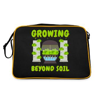 Growing Beyond Soil - Retro Bag - black/gold - Back