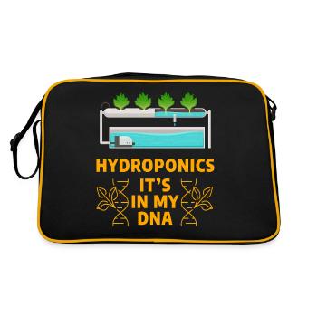 Hydroponics it's in my DNA - Retro Bag - black/gold - Back