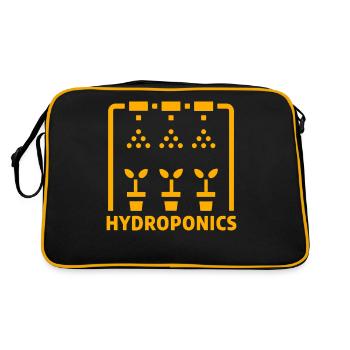 Hydroponics - Retro Bag - black/gold - Back